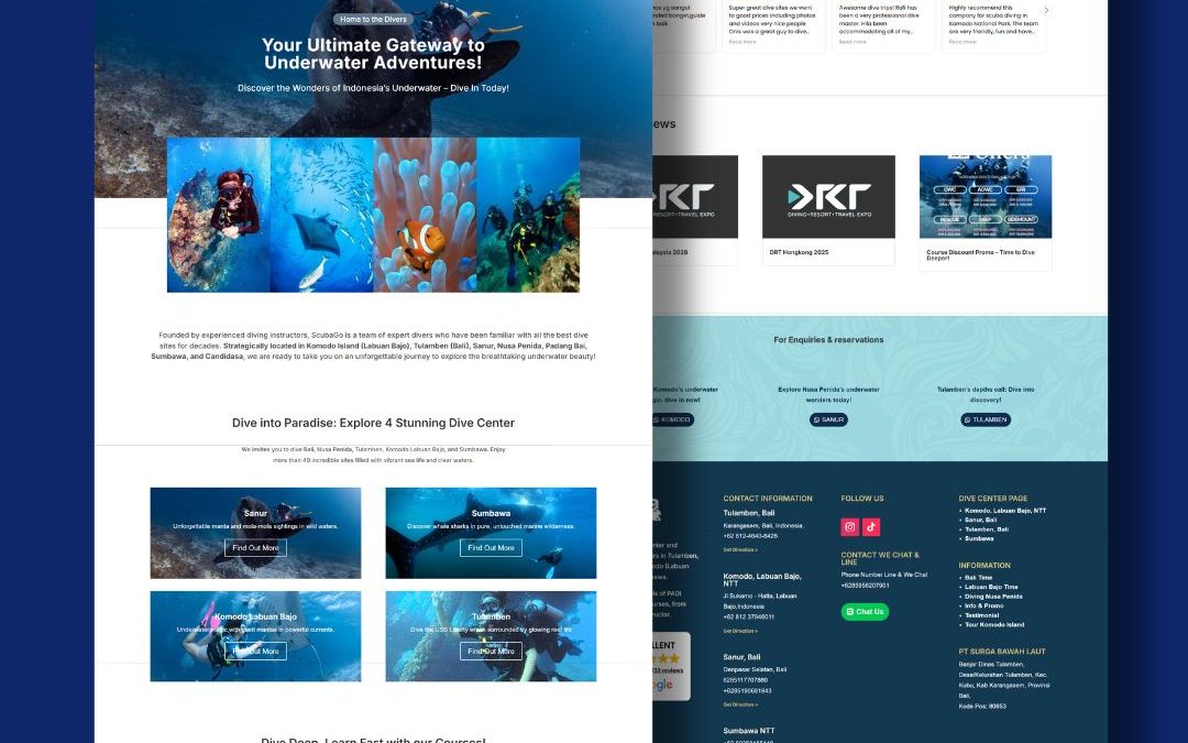 Scuba Go Website