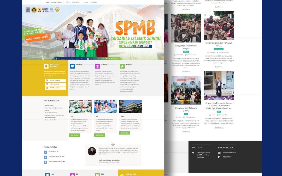 Salsabila Islamic School Bekasi Website